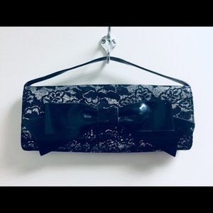 Vintage Bags - Hollywould Monroe Lace Clutch - Silver Vintage Bags - Hollywould Monroe Lace Clutch - Silver